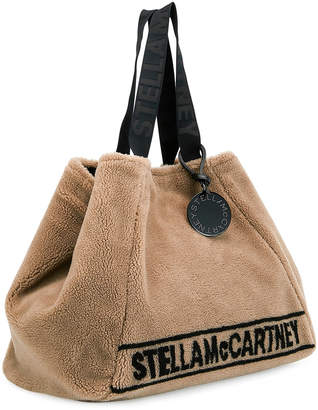 Stella McCartney Carry All Stella Faux-Shearling Tote Bag