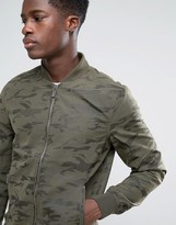 Thumbnail for your product : Blend of America Blend Camo Bomber Jacket