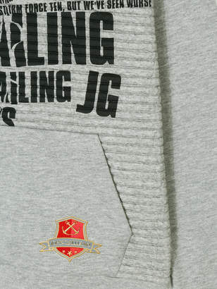 John Galliano marl printed sweatshirt