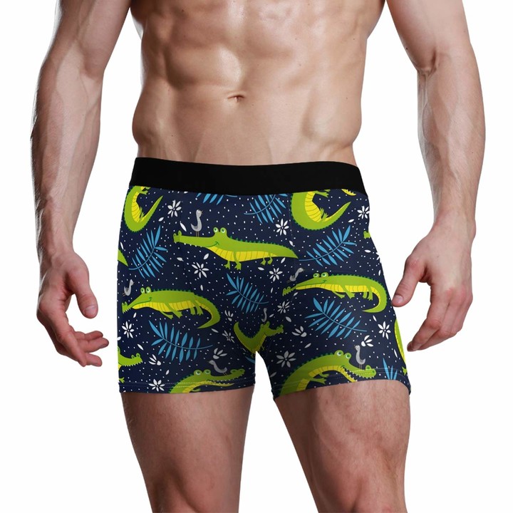 DXG1 Crocodile Blue L Boxer Briefs for Men Underwear Underpants Trunks ...