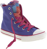 Thumbnail for your product : Converse Purple All Star Shine Party Hi Girls Junior
