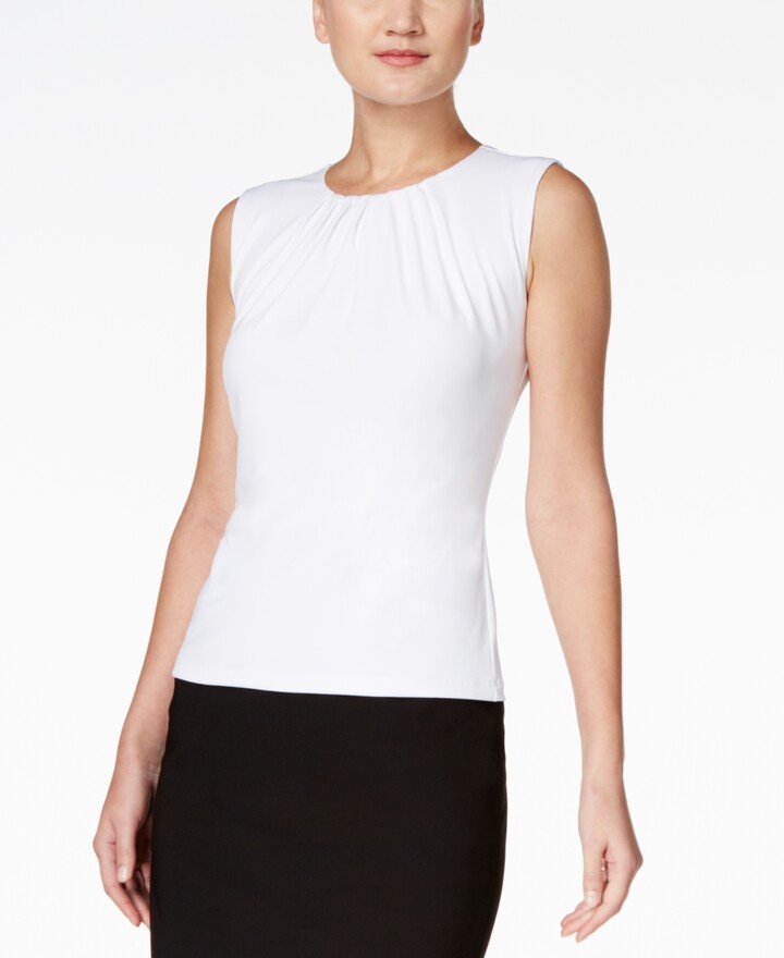 calvin klein pleated shell