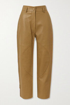 Petar Petrov Hunter Leather Straight-leg Pants - Brown