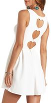 Thumbnail for your product : Charlotte Russe Triple Heart Cut-Out Skater Dress