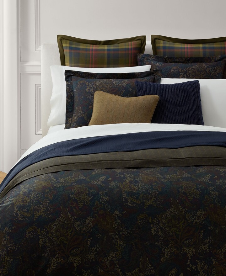 Lauren Ralph Lauren Henry Cotton Sateen Reversible 3-Pc. Comforter Set, Full/Queen