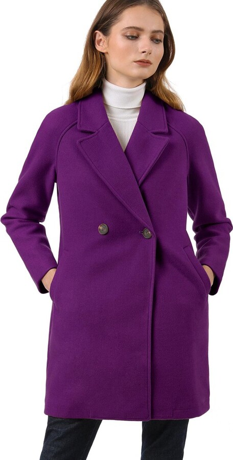 Farfetch Women Clothing Coats Trench Coats Purple Double-breasted belted trench coat 