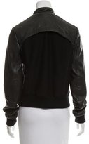 Thumbnail for your product : Theory Mock Neck Leather Jacket w/ Tags