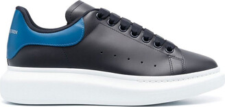 Alexander McQueen Blue Velvet Hightop Sneakers Size 7 - $52
