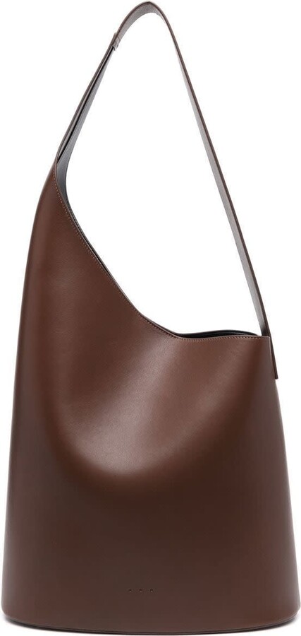 Aesther Ekme Demi Lune Shopper Leather Bag In Brown