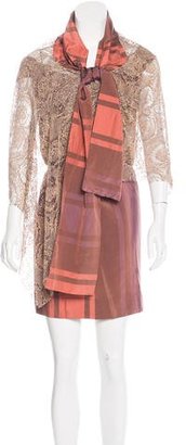 Vivienne Westwood Lace-Accented Silk Dress