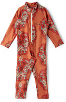Thumbnail for your product : Mini Rodini Kids Red Flowers One-Piece Swimsuit