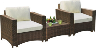 Highland Dunes Defranco Modular Bistro 3 Piece with Cushions