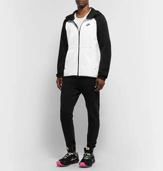 Nike Sportswear Colour-Block Cotton-Blend Tech Fleece Zip-Up Hoodie