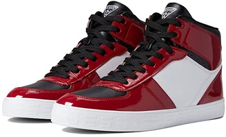 red guess sneakers