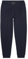Thumbnail for your product : Brunello Cucinelli Slim-Fit Tapered Cotton-Blend Jersey Sweatpants