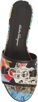 Thumbnail for your product : Ferragamo Rhodes Floral Leather Slide Sandal