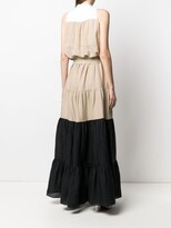 Thumbnail for your product : Kiton Sleeveless Tiered Maxi Dress