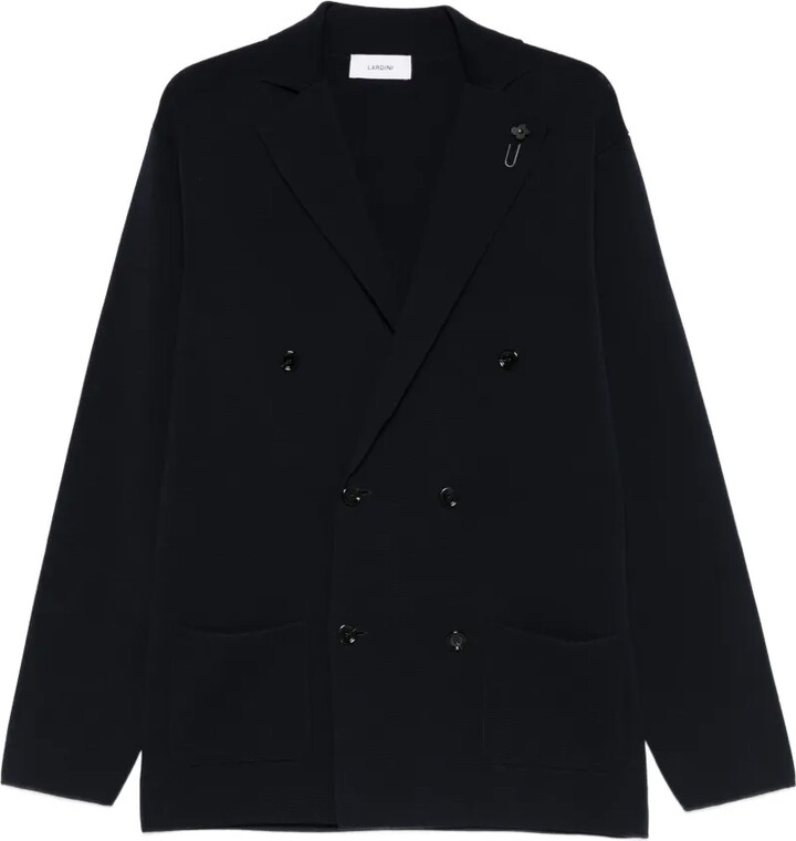 Lardini Double-Breasted Pocketed Cardigan