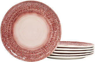 Tabletops Unlimited Tabletops Gallery Set of 6 Round Dinner Plates