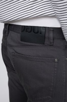 HUGO BOSS Slim-fit jeans in stretch-denim gabardine