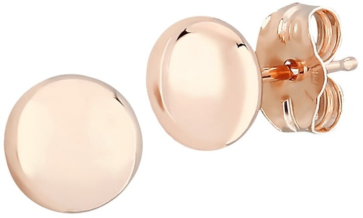 pursuit-of-self 2018 New Rose Gold Color Stainless Steel Ball Stud Earrings For Woman Fashion Jewelry 