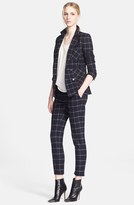 Thumbnail for your product : Band Of Outsiders Plaid Double-Breasted Blazer