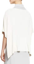 Thumbnail for your product : Misook Short-Sleeve Silky Tunic, White