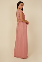 Thumbnail for your product : Little Mistress Bridesmaid Lani Apricot Sequin Embroidered Maxi Dress