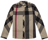 Thumbnail for your product : Burberry mega check grandad shirt 4-14 years