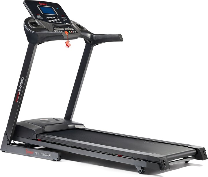 Sunny Health & Fitness Auto Incline Smart Treadmill, Black