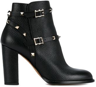 Valentino Garavani 14092 Valentino 'Rockstud' ankle boots - women - Leather/metal - 37