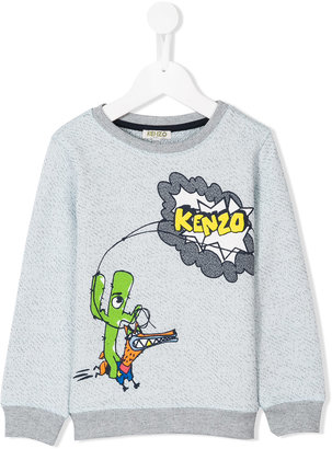 Kenzo Kids logo print sweatshirt