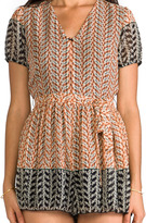 Thumbnail for your product : Anna Sui Parrot Print Chiffon Romper