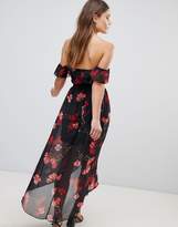 Thumbnail for your product : Parisian Floral Off Shoulder Midi Dress