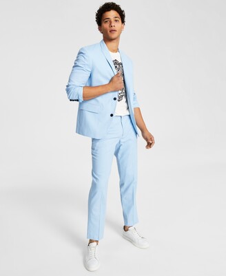 INC International Concepts Men's Slim-Fit Stretch Linen Blend Suit Jacket, Created for Macy's