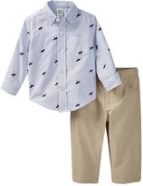 Thumbnail for your product : Little Me Dog Stripe Woven Pant Set (Baby Boys)
