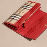 Thumbnail for your product : Burberry Horseferry Check and Leather Continental Wallet