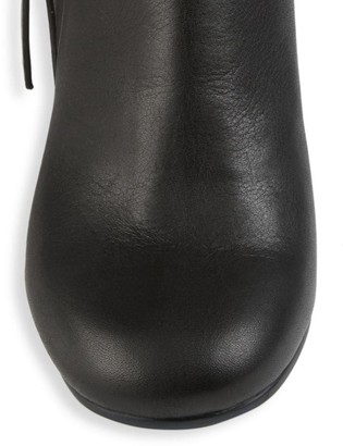 See by Chloe Louise Block-Heel Leather Ankle Boots