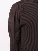 Thumbnail for your product : Homme Plissé Issey Miyake Plissé-Effect Funnel-Neck Top