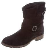 Thumbnail for your product : Belstaff Suede Round-Toe Ankle Boots