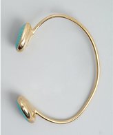 Thumbnail for your product : Janna Conner Turquoise Double Stone Thin Bangle