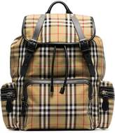 Thumbnail for your product : Burberry brown classic check cotton canvas backpack