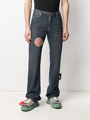 Off-White Hands-Off distressed jeans