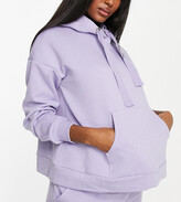 Thumbnail for your product : Chelsea Peers Maternity eco jersey lounge hoodie in lilac
