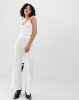 Thumbnail for your product : Emory Park wide leg pants with ruched waistband