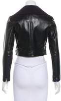 Thumbnail for your product : Calvin Klein Collection Crop Leather Jacket
