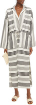 Thumbnail for your product : Mara Hoffman Diega Striped Tencel And Organic Cotton-blend Midi Dress