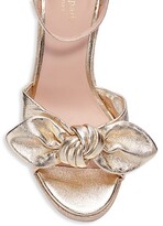 Thumbnail for your product : Kate Spade Tianna Metallic Leather Wedge Espadrille Sandals