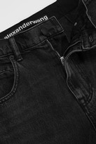 Thumbnail for your product : Alexander Wang Paneled Denim And Shell Boyfriend Jeans - Charcoal