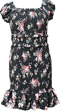 Ava & Yelly Ava Yelly Big Girls Short-Sleeve Floral-Printed Sheath Dress